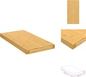 vidaXL Zwevende wandplank - Bamboe - 40 x 20 x 2.5 cm - Praktisch en decoratief - Wandsteun