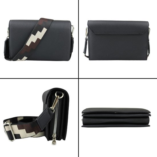 Sac Bandoulière Femme Fuchsia - Tassen Trendy Femme - Sac Bandoulière Ceinture