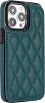 Hoesje geschikt voor Samsung Galaxy S20 Plus - Backcover - Pasjeshouder - Kunstleer - Groen