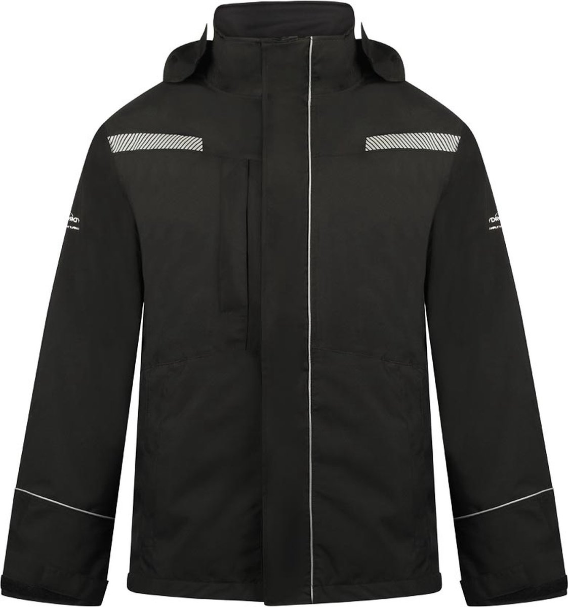 Hydrowear Basel gevoerde winterjas zwart, maat L
