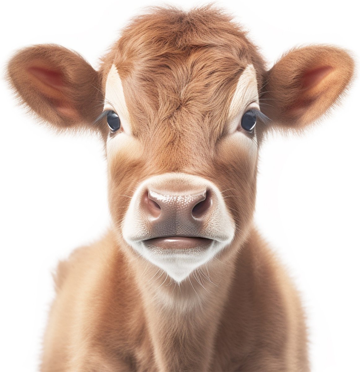 Boerderij Dieren Kinderkamer Poster - A4 - Koe