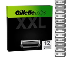 Gillette Navulmesjes Voor GilletteLabs - Exfoliating Bar En Heated Razor - 12 Scheermesjes