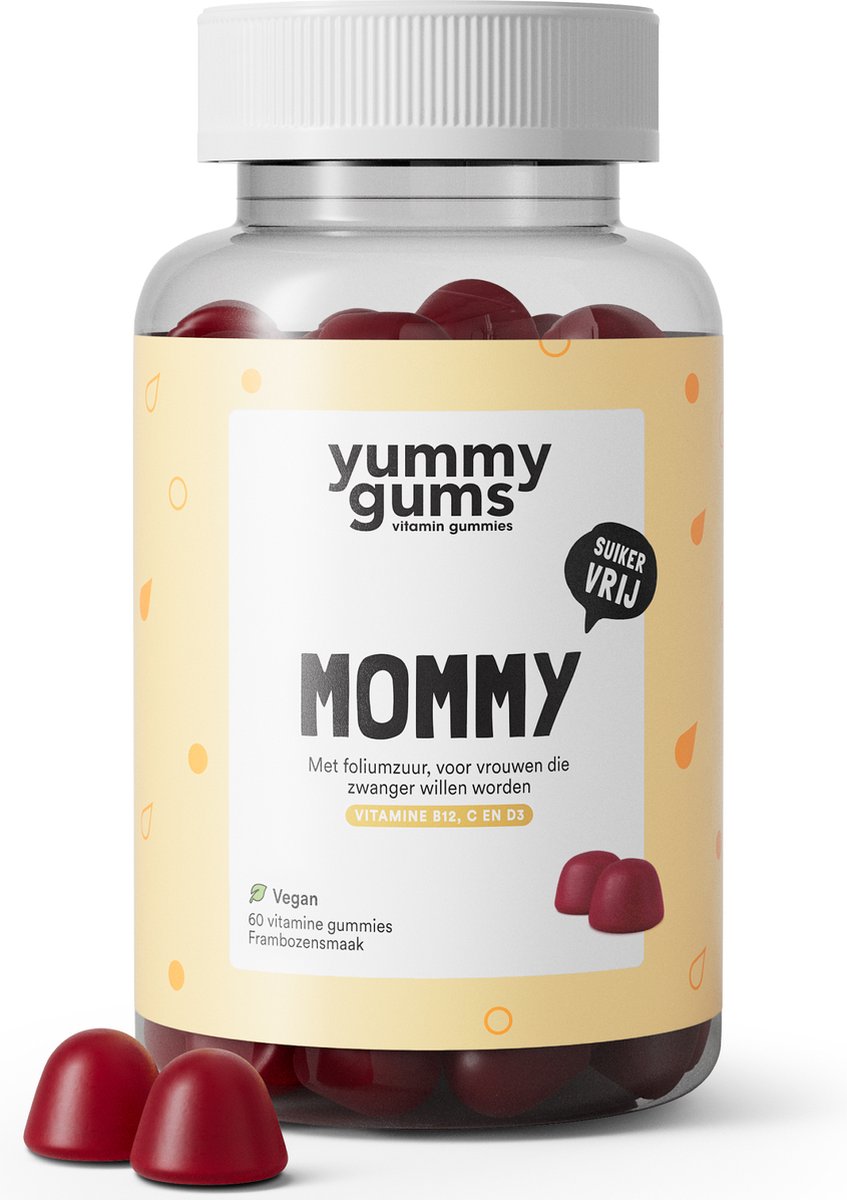 Yummygums Mommy - Délicieuses Vitamines Gummy Végétaliennes pour la Santé  Prénatale