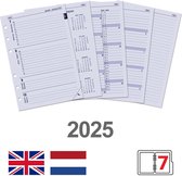 Kalpa 6217-25 Agenda personnel avec incrustations Semaine NL EN 2025