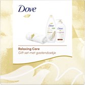Dove Silk Glow Nourishing Silk Gastendoekje - 250ml + 250ml - Geschenkset vrouwen