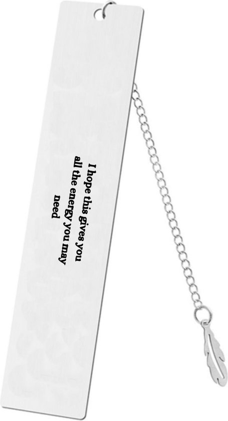 Akyol - i hope this gives you all the energy you may need boekenlegger - Quotes - familie vrienden - cadeau