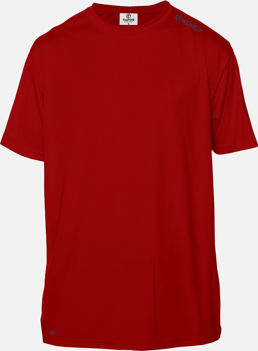 SKINSHIELD - UV-sportshirt met korte mouwen voor heren - FACTOR 50+ Zonbescherming - XXXL