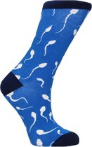 Shots - Sexy Socks Spermacel Sokken - 36-41 white,blue 36-41