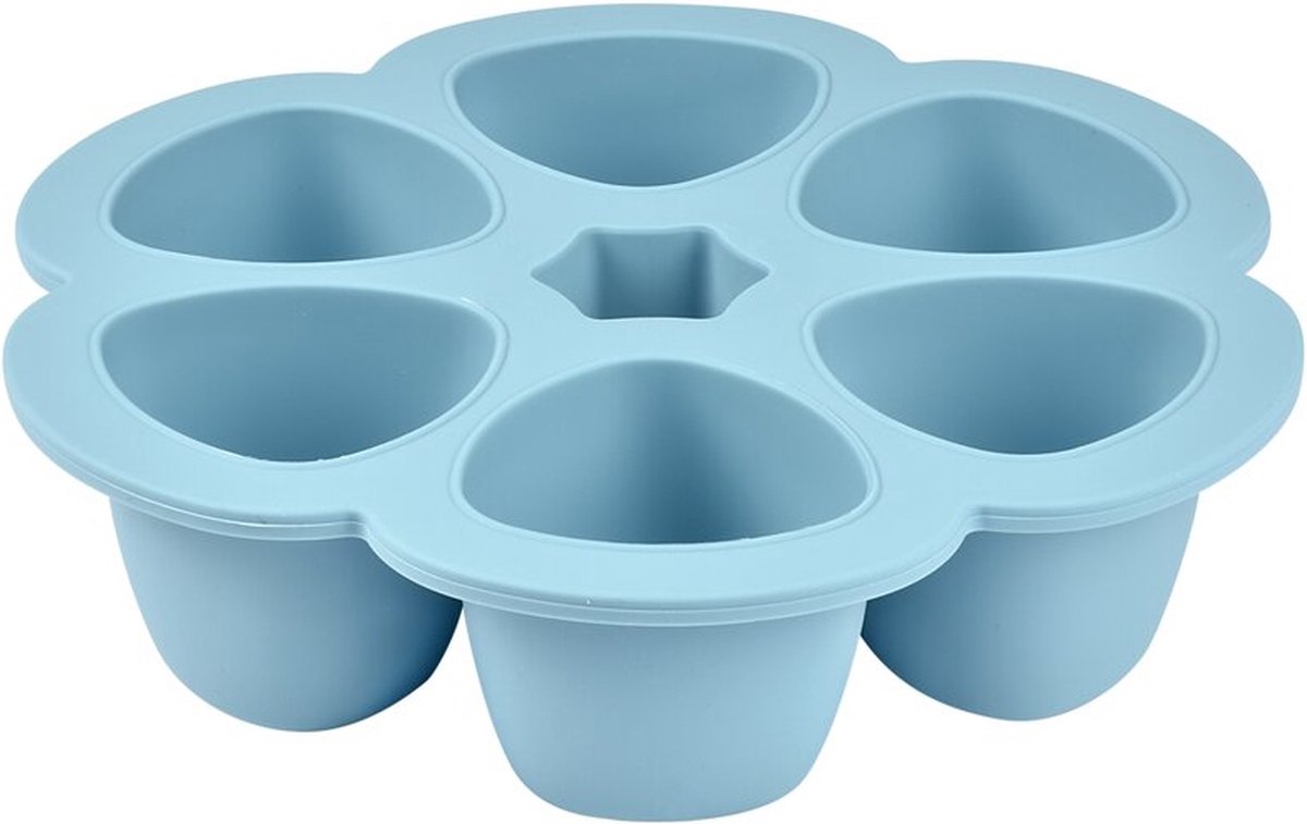 Goedkoopste Béaba - Siliconen multiportions - 6x90 ml - Blauw