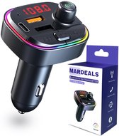 Mardeals® Bluetooth FM Transmitter - Carkit - Snellader - Bluetooth Transmitter - Handsfree - Audio Receiver - Autolader - Auto Accessories