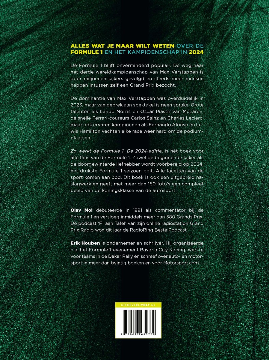 Zo werkt de Formule 1 2024 - back cover