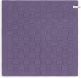Bol.com Knit Factory Gebreide Keukendoek - Keukenhanddoek Uni - Handdoek - Vaatdoek - Keuken doek - Violet - Paars - 50x50 cm aanbieding