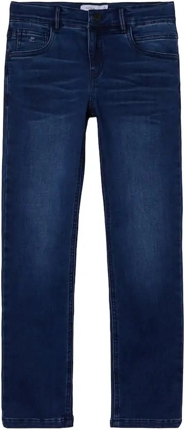 Name it Jongens Fleece Jeans Ryan Medium Blue - 134