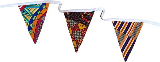 guirlandes en Tissus | Ruban blanc | Banderoles réutilisables | Charité | Cadeau durable | Ligne de drapeaux | anniversaire de Guirlandes et drapeaux