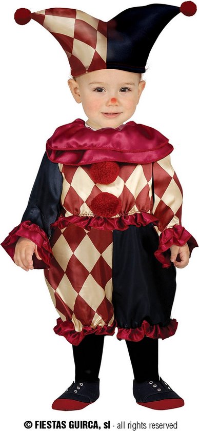 FIESTAS GUIRCA, S.L. - Kostuum duistere clown baby - 18 - 24 maanden
