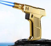 Bright Gold Turbo Gun Torch - Briquet de feux d’artifice - Briquet tempête - Brûleur à gaz