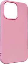 Hoogwaardige Siliconen back cover case - Geschikt voor iPhone 13 Mini - Premium Kwaliteit TPU hoesje Roze - (Past Alleen iPhone 13 Mini)