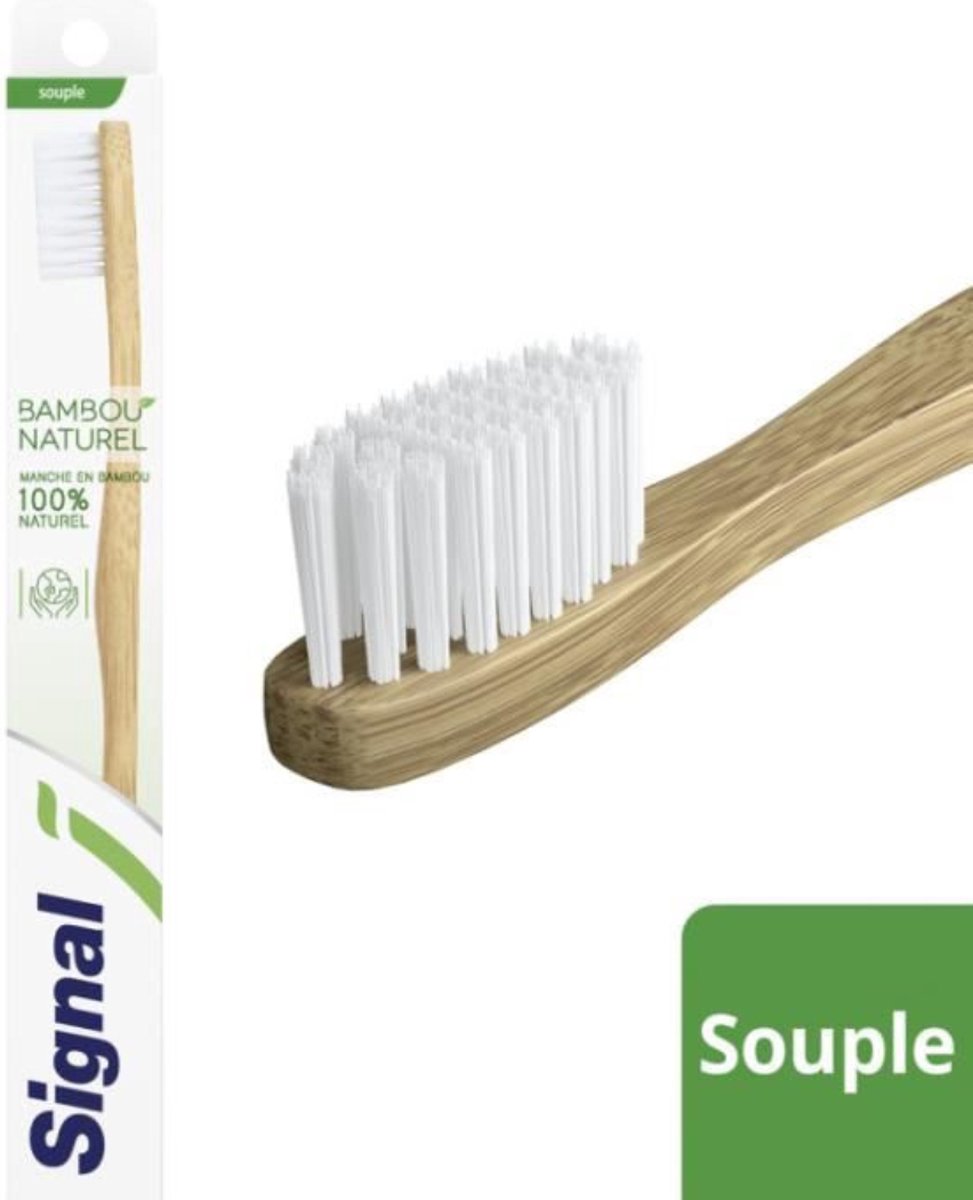 Signal Tandenborstel van 100% natuurlijk Bamboe - Zacht