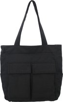 Canvas Messenger Bag Grote Hobo Crossbody Bag met meerdere zakken schoudertas voor vrouwen en mannen, zwart1, Retro