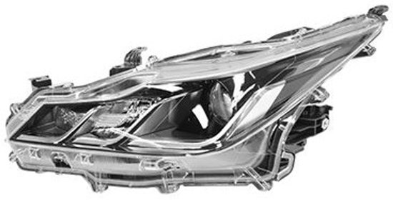 Phare Avant Gauche Pour Toyota Corolla E180 Sedan 2016-2019 - Halogène, Avec Moteur