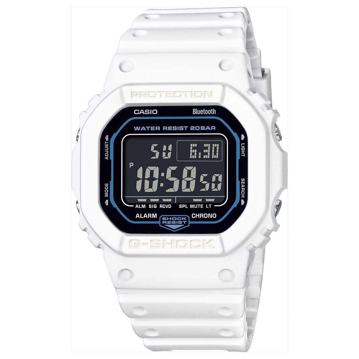 Casio G-Shock DW-B5600SF-7ER Horloge - Kunststof - Wit - Ø 38.5 mm