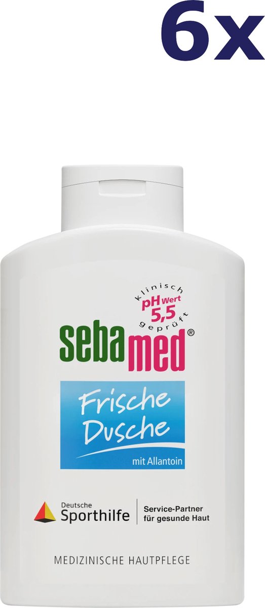 6x Sebamed Frisse douche Douchegel 400ml