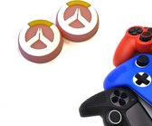 Gadgetpoint | Gaming Thumbgrips | Performance Antislip Thumbsticks | Joystick Cap Thumb Grips | Accessoires geschikt voor Playstation PS4 PS5 & Xbox & Nintendo Pro Controller | Roze met Wit/Geel | Vaderdag Cadeau
