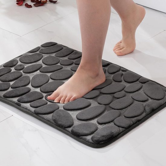 MIULEE 1 Stuks Droogloopmat Badmat van Traagschuim Hydrofiel
