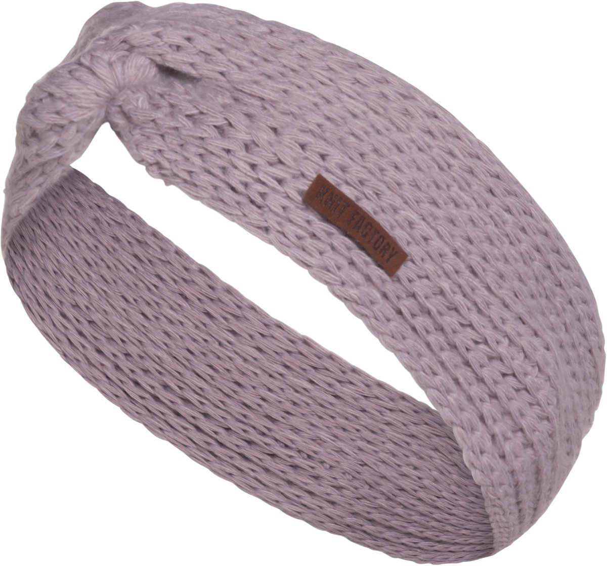 Knit Factory Joy Gebreide Dames Hoofdband - Haarband - Oorwarmers dames - Hoofdwarmer vrouwen - Hoofdband winter - Mauve - Roze - One Size