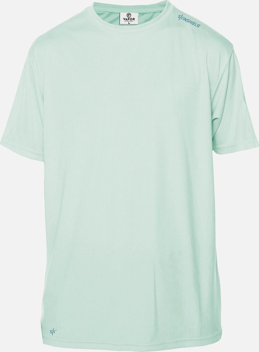 SKINSHIELD - UV-sportshirt met korte mouwen voor heren - FACTOR 50+ Zonbescherming - M