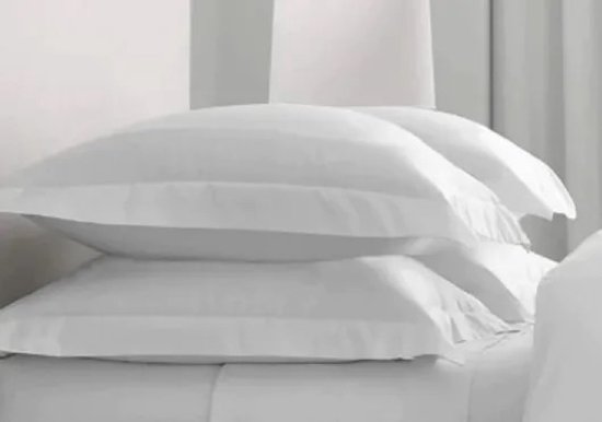 Qualité hôtelière Enternity - taies d'oreiller 4-PACK - 65x65+5cm bord Oxford