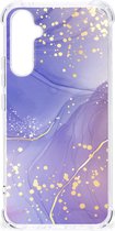 Back Cover geschikt voor Samsung Galaxy A34 Watercolor Paars