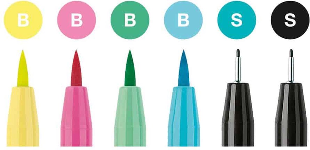 Faber-Castell brushpen - tekenstift - Pitt Artist Pen - Handlettering set Be Unique - 6-delig - FC-267116 — afbeelding 3