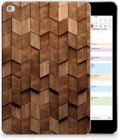 Silicone Tablet Hoes geschikt voor Apple iPad Mini 4 | Mini 5 (2019) Wooden Cubes