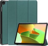 Hoes Geschikt voor Lenovo Tab M10 (3rd gen) Hoes Luxe Hoesje Book Case - Hoesje Geschikt voor Lenovo Tab M10 (3e gen) Hoes Cover - Donkergroen
