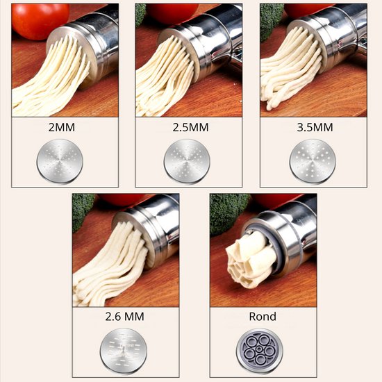Livano Pastamaker - Pastamachine - Lasagne - Spaghetti - Keukenmachine van Livano — afbeelding 4