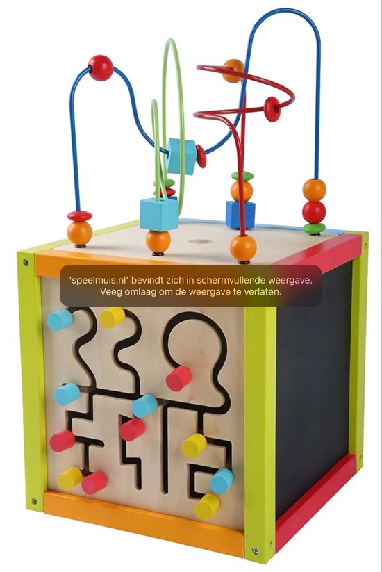 Foto: Playwood roel activity cube activiteiten kubus groot