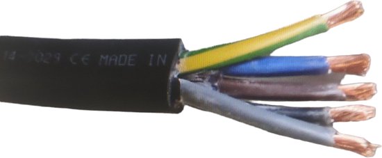 VONROC PRO Rallonge 10 m – IP44 – Câble en néoprène H07RN-F 3x1,5 mm²