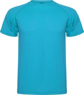 Turqoise 4 Pack unisex sportshirt korte mouwen MonteCarlo merk Roly maat XXL