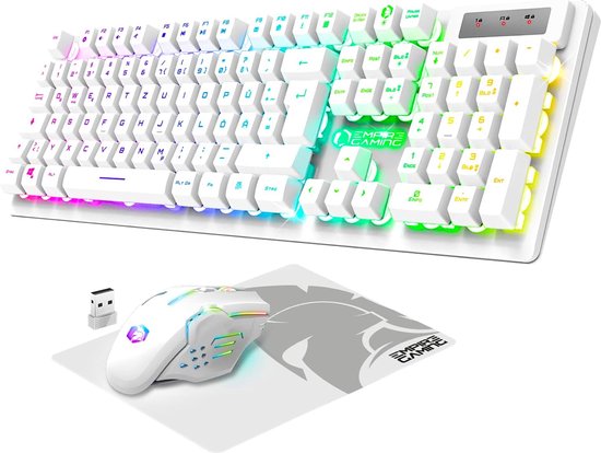 EMPIRE GAMING Pack Gamer 4 en 1 RGB Clavier Tapis de Souris - PC PS4 PS5  Xbox On