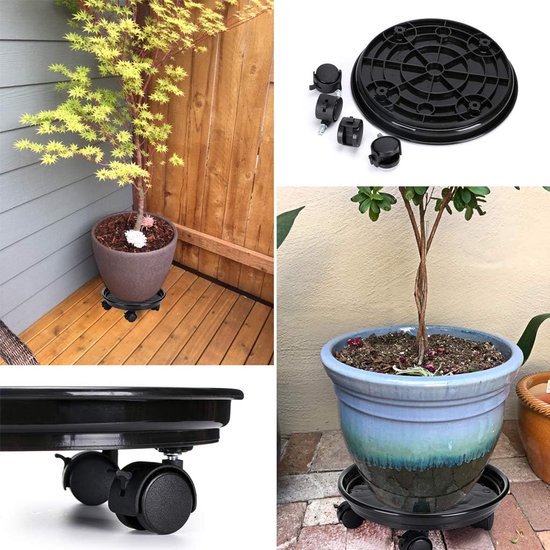 Down Under Plant Caddie S14410LVC Bosmere, 35,6 cm, zwart, inch