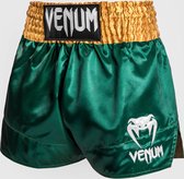 Venum Classic Muay Thai Shorts Groen Goud Wit Maat S