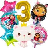 Gabby's poppenhuis - Gabby's dollhouse set 3 73x42cm - Folie Ballon - Panda Poek - Themafeest - Verjaardag - Ballonnen - Versiering - Helium ballon