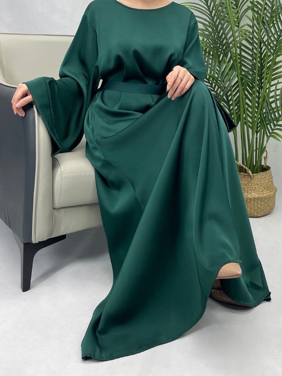 Livano Vêtements Islamiques - Abaya - Vêtements de Prière Femmes - Alhamdulillah - Jilbab - Khimar - Femme - Rose - Taille XXL