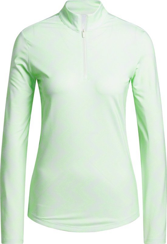 adidas Performance Ultimate365 Printed Golfshirt - Dames - Groen- XS