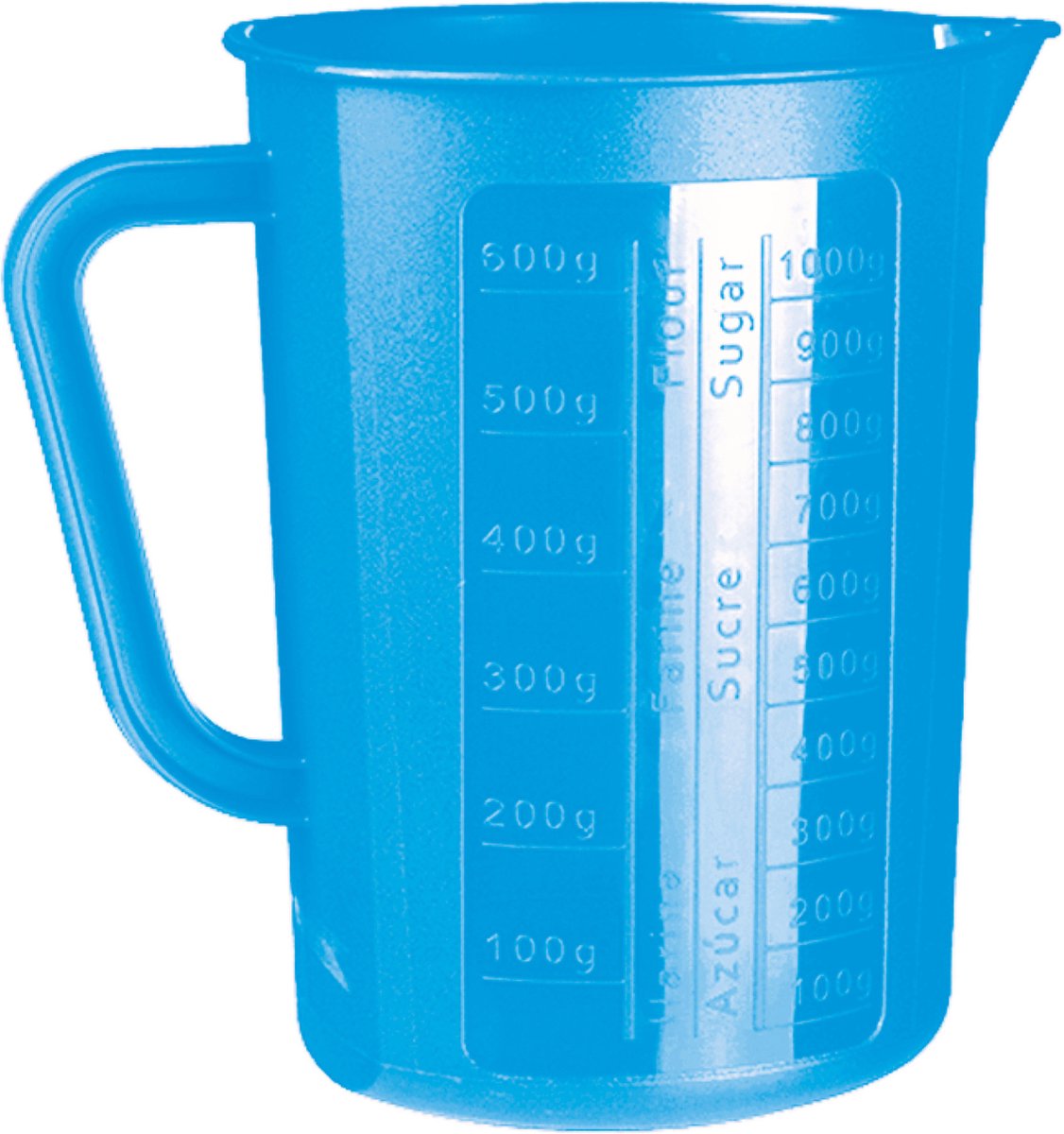Juypal keuken maatbeker/mengbeker - kunststof - blauw - 1400 ml