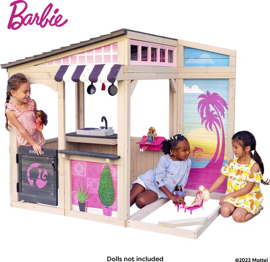 KidKraft Barbie™ Maisonnette extérieure en bois bord de mer | bol