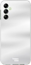 HappyCase Hoesje met leuke Spiegel Geschikt voor Samsung Galaxy A14 | Flexibel TPU | Stijlvolle Back Cover