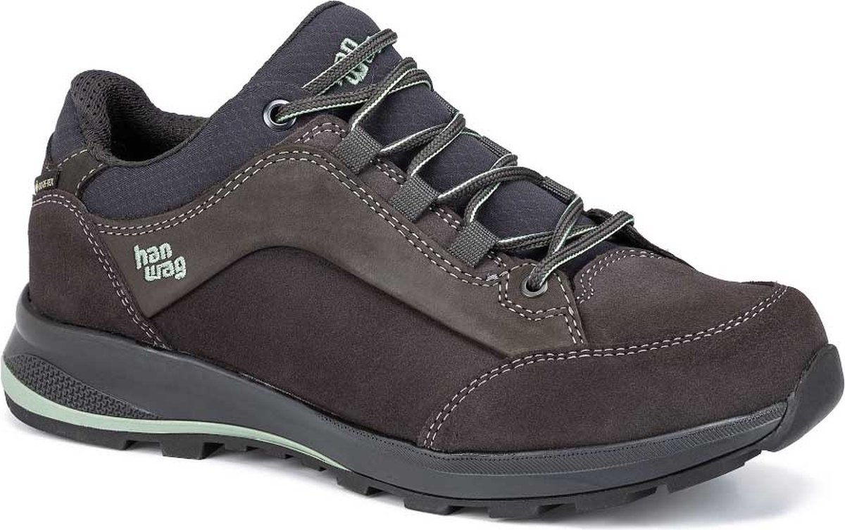 Hanwag Banks Low Bunion Lady GTX Wandelschoenen Dames Asphalt 40.5 Mint