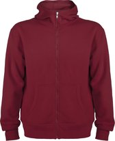 Donker Rood sweatshirt met rits en capuchon model Montblanc merk Roly maat 3XL